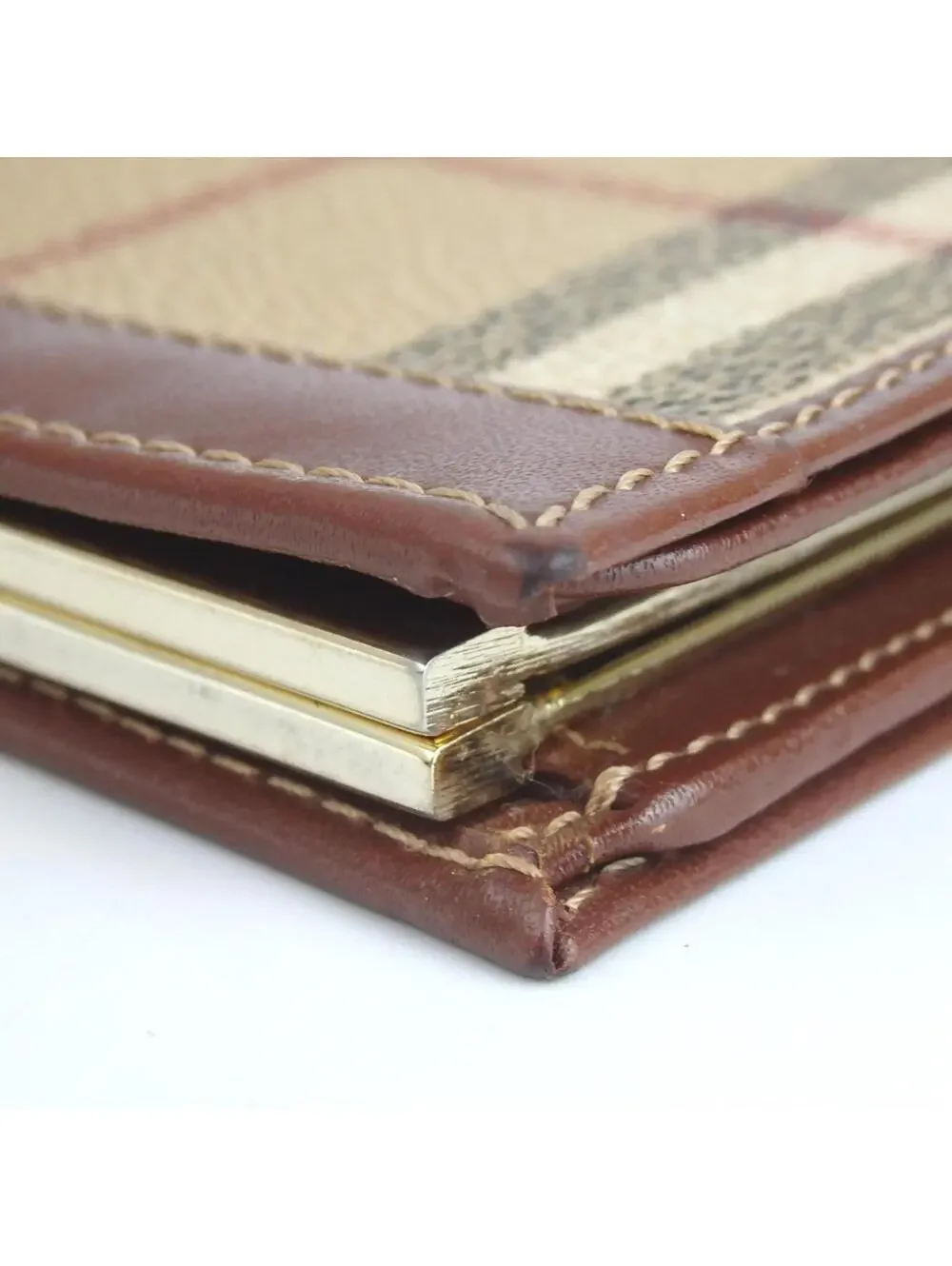 Authentic BURBERRY bifold wallet leather[Used] - Picture 8 of 14